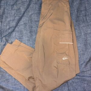 Nike Tan Cargo Pants with Side Pocket